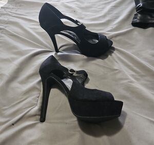 Charlotte Russe Black Platform Heels